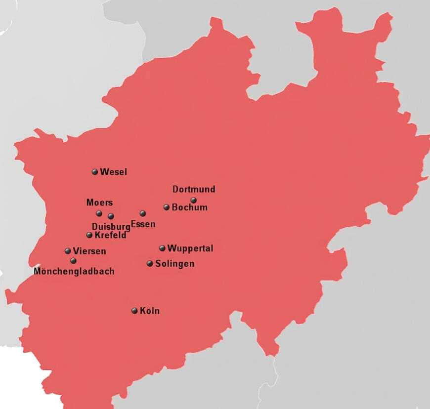 Servicegebiet Grafik